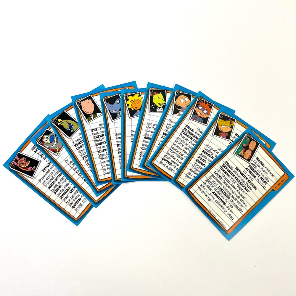Vintage Nicktoons 1993 Topps Nickelodeon Complete Sticker Set - Picture 2 of 13